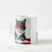 猫読の本 コーヒーマグカップ (正面左)