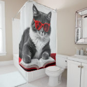 猫読の本 シャワーカーテン (インサイチュ)