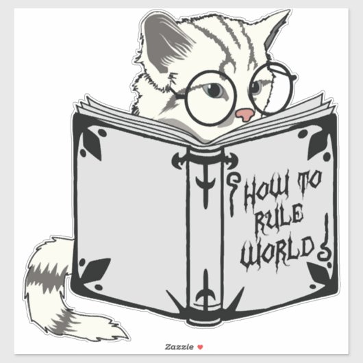 猫読の本 シール (シート)