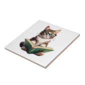 猫読の本 タイル (側面)