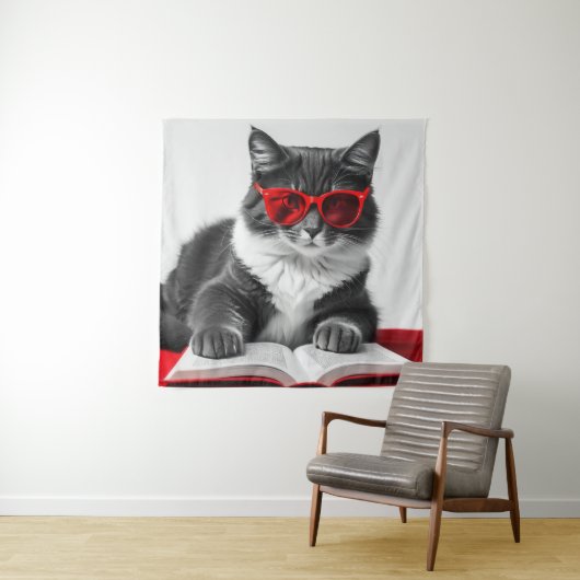 猫読の本 タペストリー (インサイチュ)