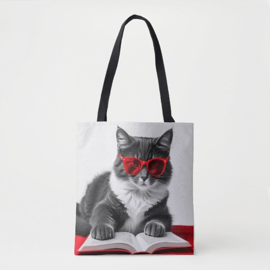 猫読の本 トートバッグ (正面)