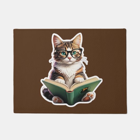 猫読の本 ドアマット (正面)