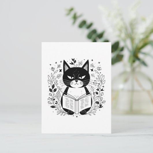 猫読の本 ポストカード (スタンド正面)