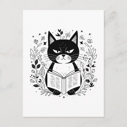 猫読の本 ポストカード (正面)