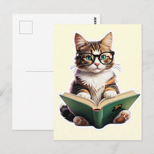猫読の本 ポストカード (正面/裏面)