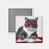 猫読の本 マグネット (正面/裏面)