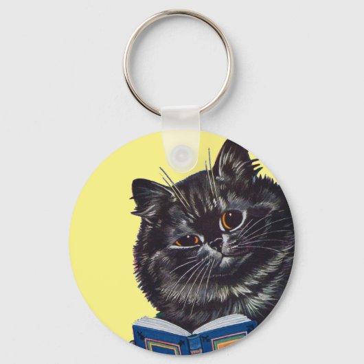 猫読の本、ルイ・ワイン キーホルダー (正面)