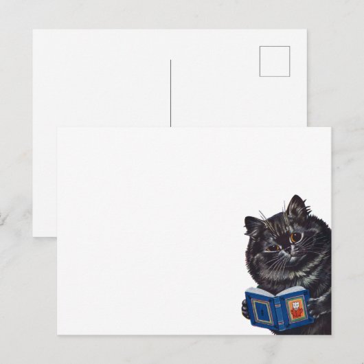 猫読の本、ルイ・ワイン ポストカード (正面/裏面)