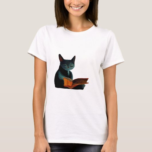 猫読の本 Tシャツ (正面)