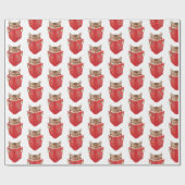 猫読の赤い本 ラッピングペーパー (フラット)