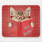 猫読ネズミレシピ書 マウスパッド (正面)