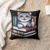 猫読先生学校 クッション (ブランケット)