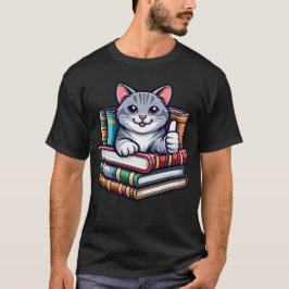 猫読先生学校 Tシャツ