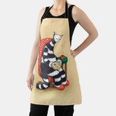 猫読愛好家 エプロン (インサイチュ)