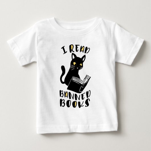 猫読本を禁止した ベビーTシャツ (正面)