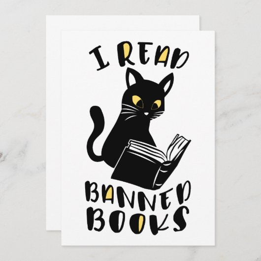 猫読本を禁止した 招待状 (正面/裏面)