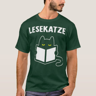 猫読本ブックウ読ミズの猫贈り物 Tシャツ