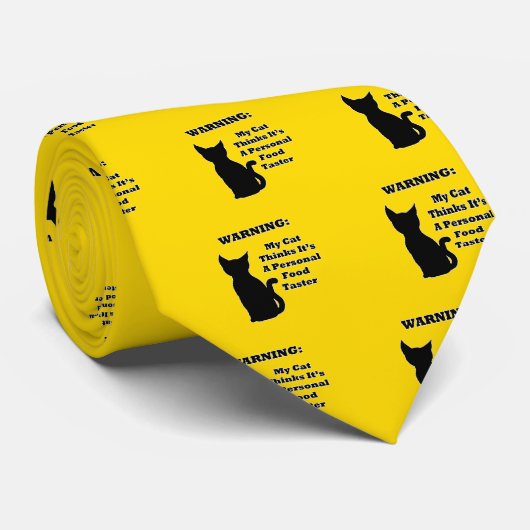 猫警告 ネクタイ (ロール)