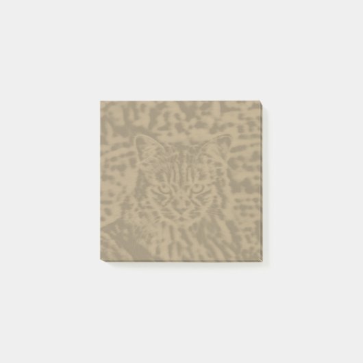 猫豹のプリント3 x 3 ポストイット (正面)