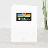 猫財布グリーティングカード カード (裏面)