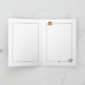 猫財布グリーティングカード カード (内部)