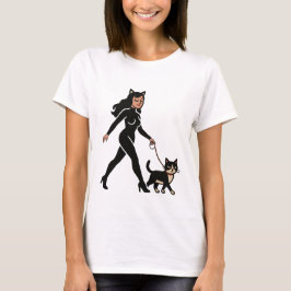 猫貴婦人 可愛いタキシード猫 | 猫ママ コミック グラフィック Tシャツ