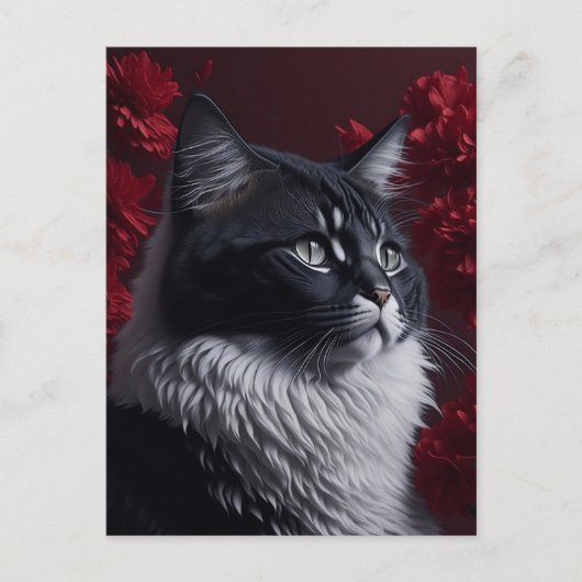 猫買い ポストカード (正面)