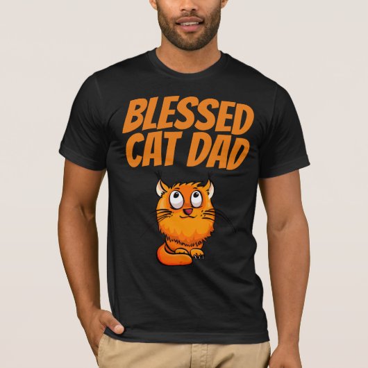 猫賛美パパ生姜Tシャツ Tシャツ (正面)