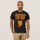 猫賛美パパ生姜Tシャツ Tシャツ (正面フル)