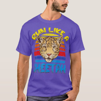 猫走のチーターのように速く Tシャツ
