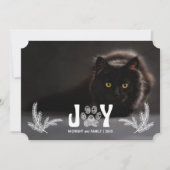 猫足と松ペット愛情横写真 シーズンカード (正面)