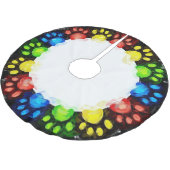 猫足の円 ブラッシュドポリエステルツリースカート (アングル)