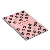 猫足ノートブックのパック ノートブック (右側)