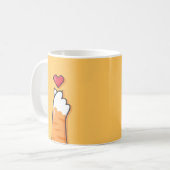 猫足ハートマグ – 愛を見せる純粋な方法 コーヒーマグカップ (正面左)