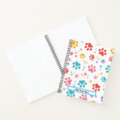 猫足印刷スパイラルノート ノートブック (内部)