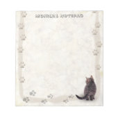 猫足枠 ノートパッド (正面)