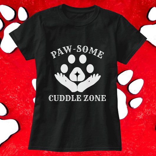 猫足水溜りおもしろいゾーンモダンパーソナライズされたCute Tシャツ