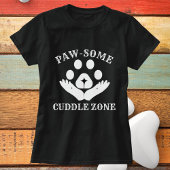 猫足水溜りおもしろいゾーンモダンパーソナライズされたCute Tシャツ