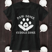 猫足水溜りおもしろいゾーンモダンパーソナライズされたCute Tシャツ