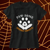 猫足溝不気味のハロウィンモダンのパーソナライズ Tシャツ