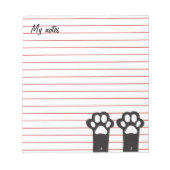 猫足 ノートパッド (正面)