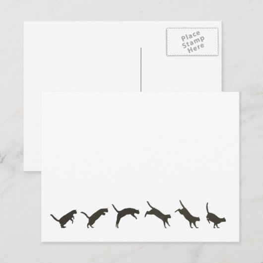 猫跳び ポストカード (正面/裏面)