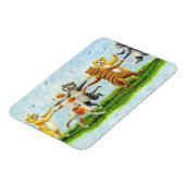 猫踊り歌う猫マグネット*パーソナライズド マグネット (左側)