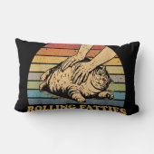 猫転がの死おもしろい亡 クッション (裏面)