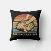 猫転がの死おもしろい亡 クッション (裏面)