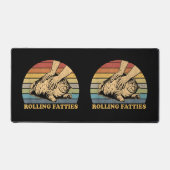 猫転がの死おもしろい亡 デスクマット (正面)