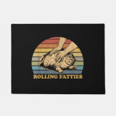 猫転がの死おもしろい亡 ドアマット (正面)