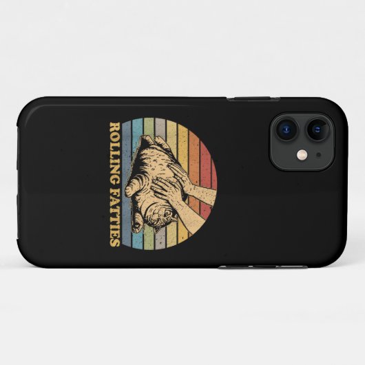 猫転がの死おもしろい亡 Case-Mate iPhoneケース (裏面(横))