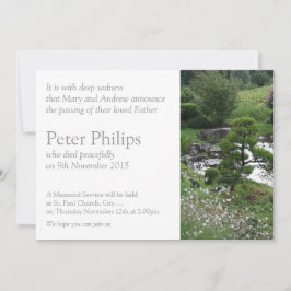 猫追悼告示付き庭園3 招待状